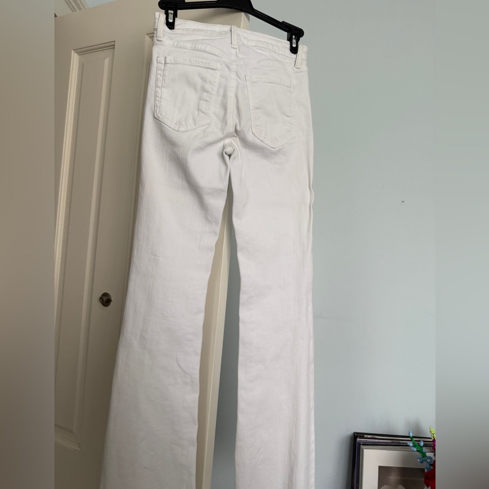 Just Black Denim Women's White Flared Jeans - Picture 2 of 3